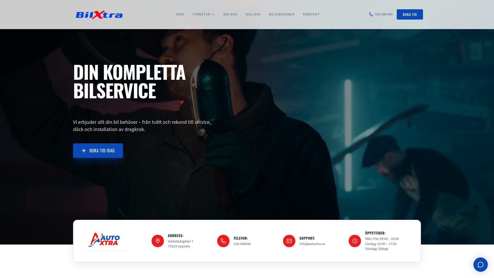 AutoXtra – webbplats byggd av Noory Solution