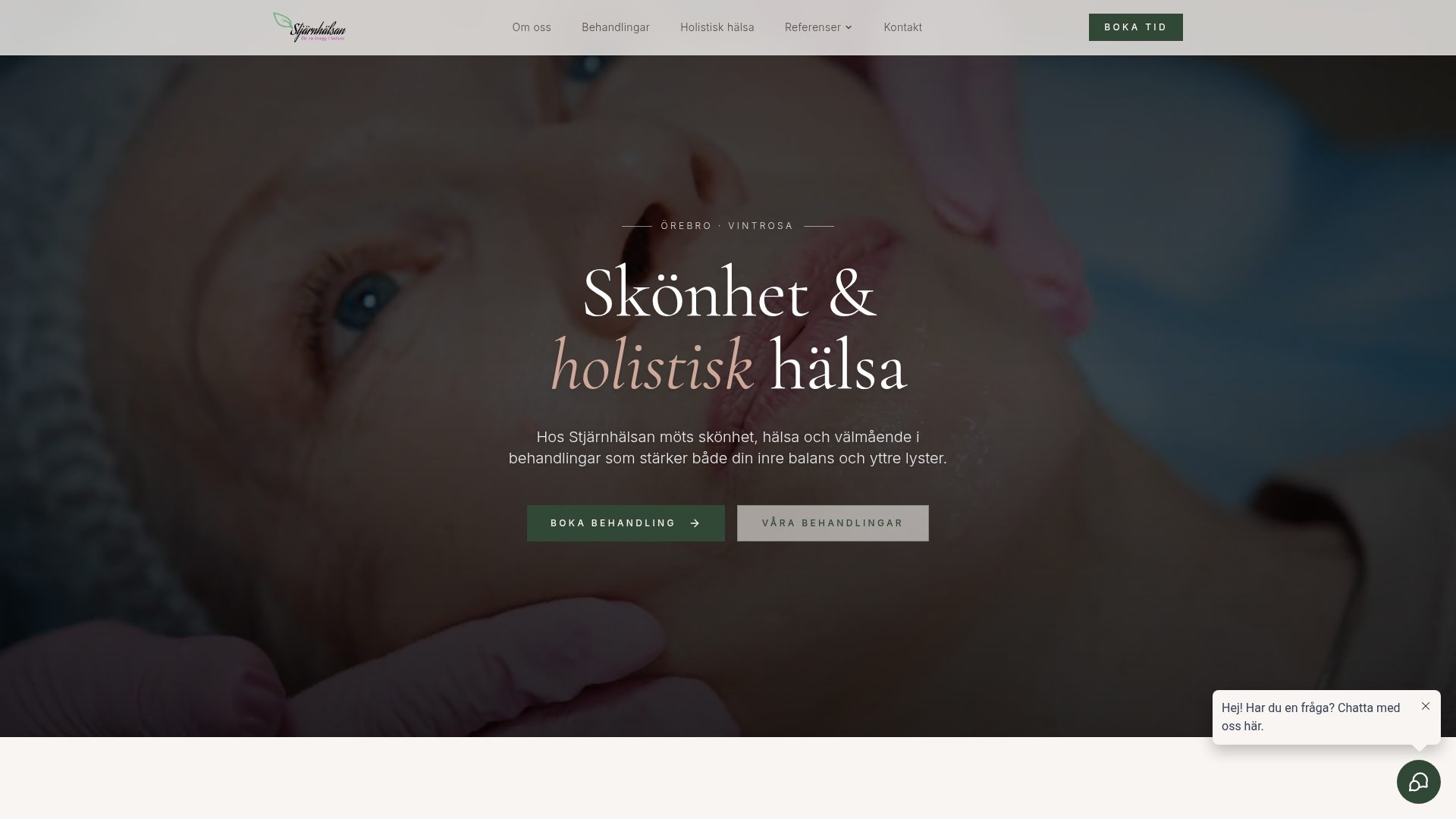 Stjärnhälsan – webbplats byggd av Noory Solution